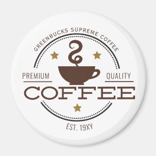 Imán Logo de Coffee business