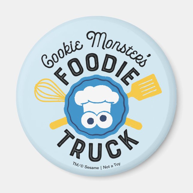 Imán Logo de Cookie Monster's Foodie Truck (Frente)