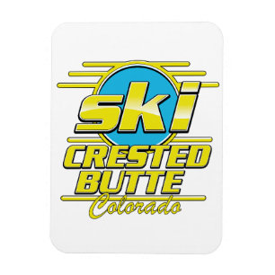 Imán Logo de Crested Butte Colorado 80