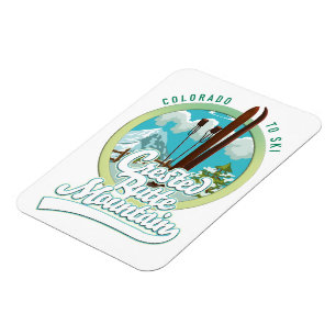 Imán Logo de Crested Butte Mountain Colorado Ski
