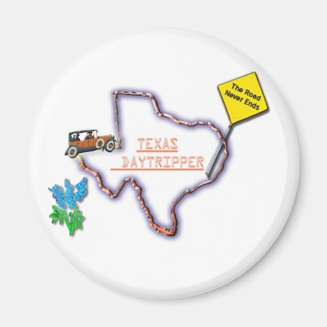 Imán Logo de Daytripper de Magnet-Texas (Frente)