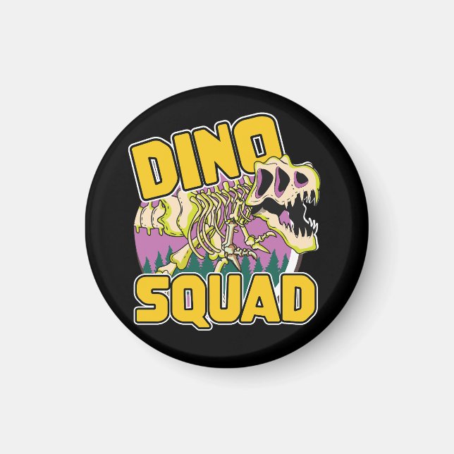 Imán Logo de Dino Squad (Frente)