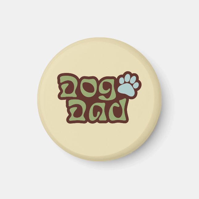 Imán Logo de Dog Dad (Frente)