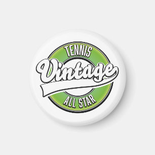 Imán Logo de estrella de todos los tiempos del tenis vi