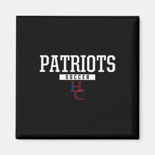 Imán Logo de Henry County Patriots Fútbol Escuela Secun