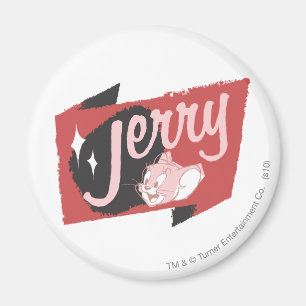 Imán Logo de Jerry Red y Black