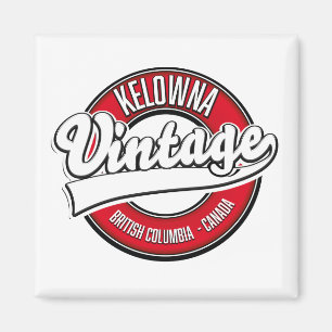 Imán Logo de Kelowna British Columbia Canada