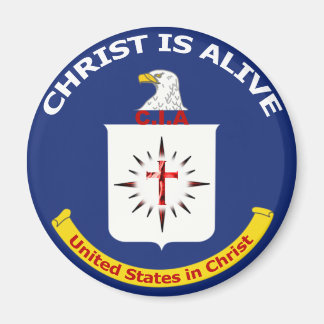 Imán Logo de la CIA "Cristo está vivo"