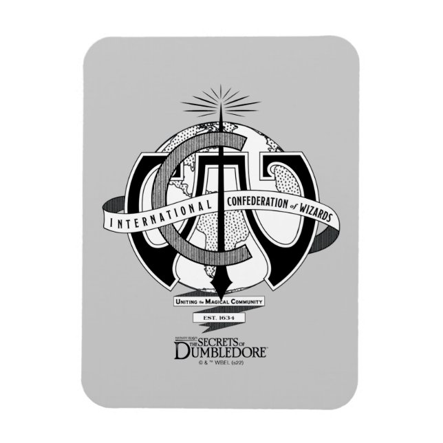 Imán Logo de la Confederación Internacional de Asistent (Vertical)