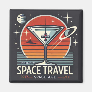 Imán Logo de la era espacial Martini Space Travel 1957