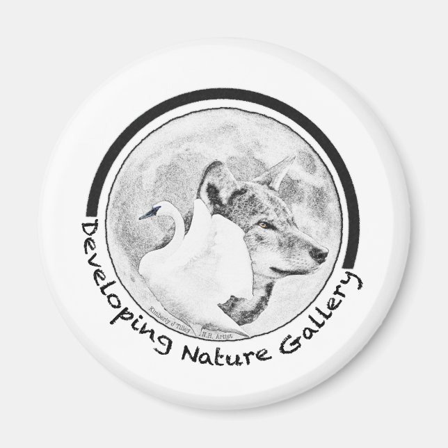 Imán Logo de la Galería de la Naturaleza en desarrollo (Frente)