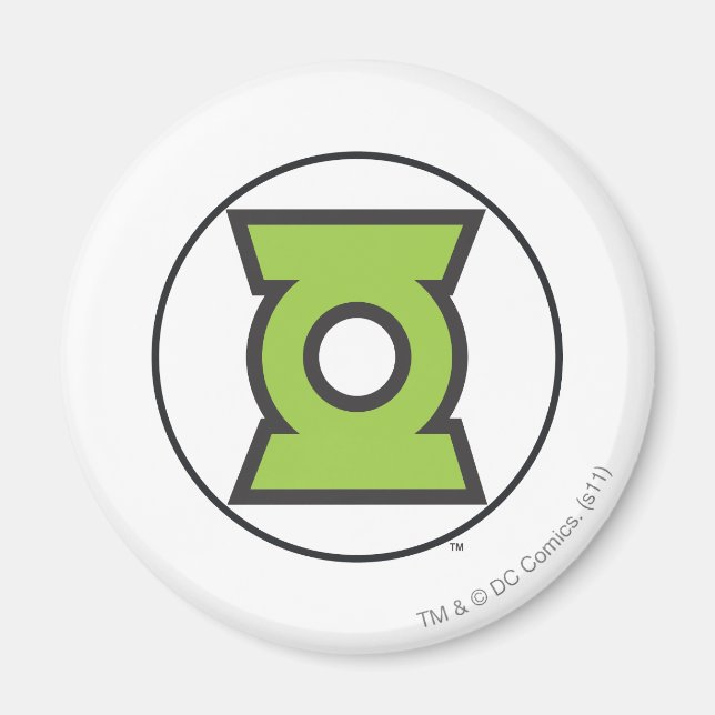 Imán Logo de la Linterna Verde 11 (Frente)