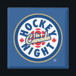 Imán Logo de la Noche de Hockey en Canadá<br><div class="desc">El presente logotipo utilizado desde 1998. La noche de hockey en Canadá es la marca usada para las presentaciones de televisión canadienses de la Liga Nacional de Hockey. Aunque el nombre se ha usado para todas las transmisiones de NHL en CBC Television (independientemente de la hora del día), Hockey Night...</div>