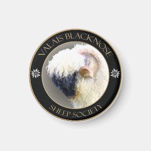 Imán Logo de la Sociedad Valais Blacknose