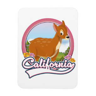 Imán Logo de las vacaciones en California Deer