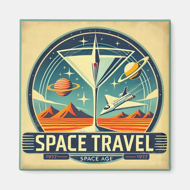 Imán Logo de Martini Space Travel 1957 (Frente)