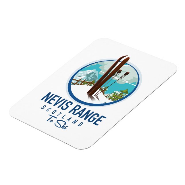 Imán Logo de Nevis Range scotland Ski (Lado Izquierdo)