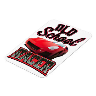 Imán Logo de Old School Racer