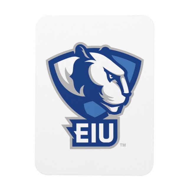 Imán Logo de Panthers University del Este de Illinois (Vertical)
