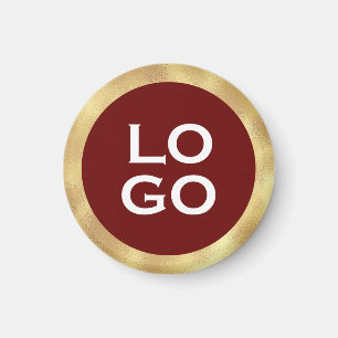 Imán Logo de Personalizado de la compañía con marco dor