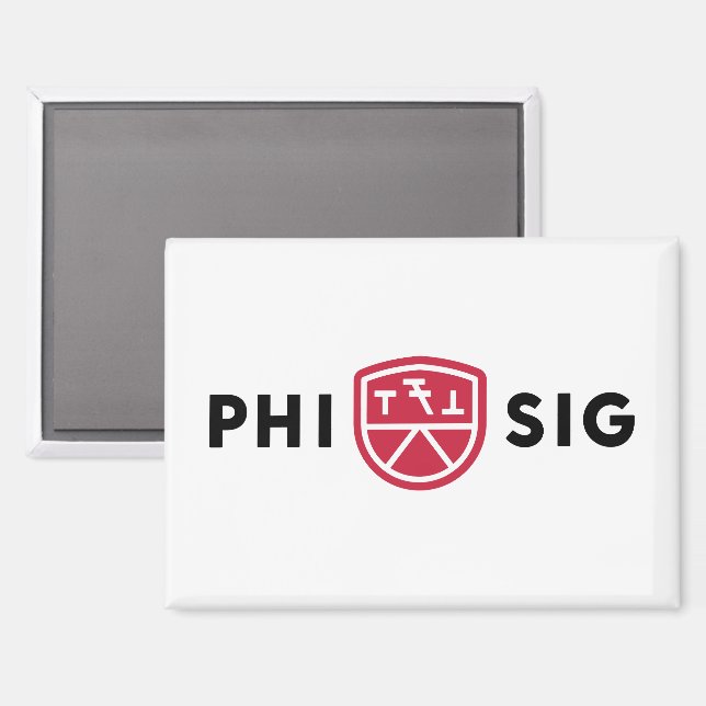 Imán Logo de Phi Sigma Kappa (Anverso/Reverso)