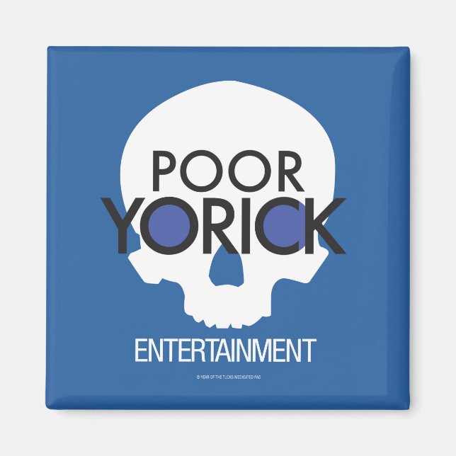 Imán Logo de Poor Yorick Entertainment (Frente)