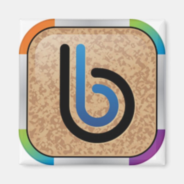 Imán Logo de Rainbow Bullytin Board (Frente)