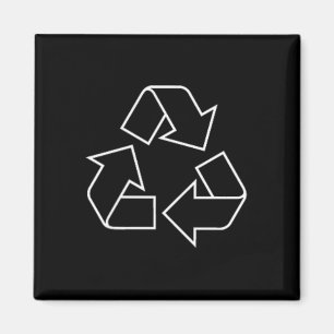 Imán Logo de reciclaje Símbolo de reciclaje Día de la T
