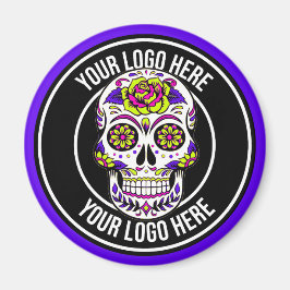 Imán Logo de Roller Derby Morado Negro