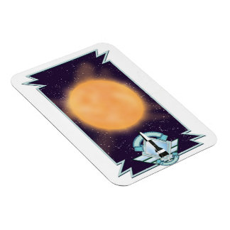 Imán Logo de Sci-fi del estilo de los años 50