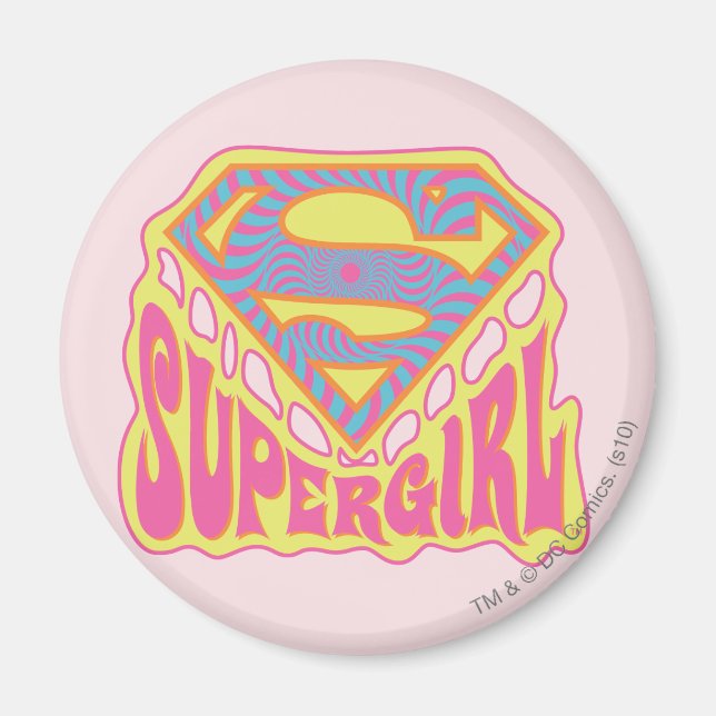 Imán Logo de Supergirl Groovy (Frente)