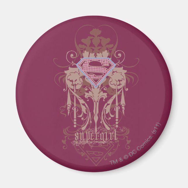 Imán Logo de Supergirl Jewel (Frente)