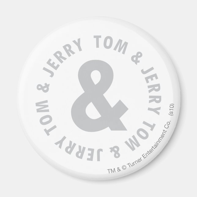 Imán Logo de Tom y Jerry Round 2 (Frente)