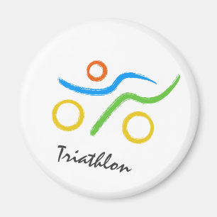 Imán Logo de Triathlon