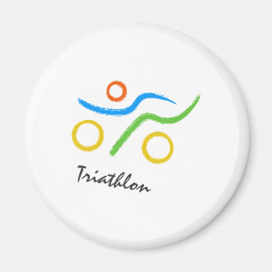 Imán Logo de Triathlon