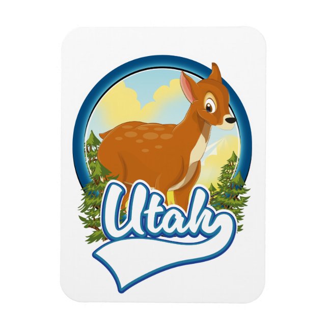 Imán Logo de Utah Deer Travel (Vertical)