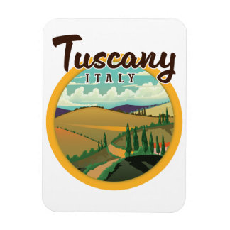 Imán Logo de viaje de la Toscana