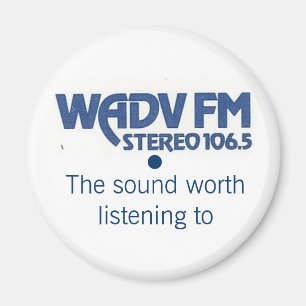 Imán Logo de WADV de los años 70 Magnet