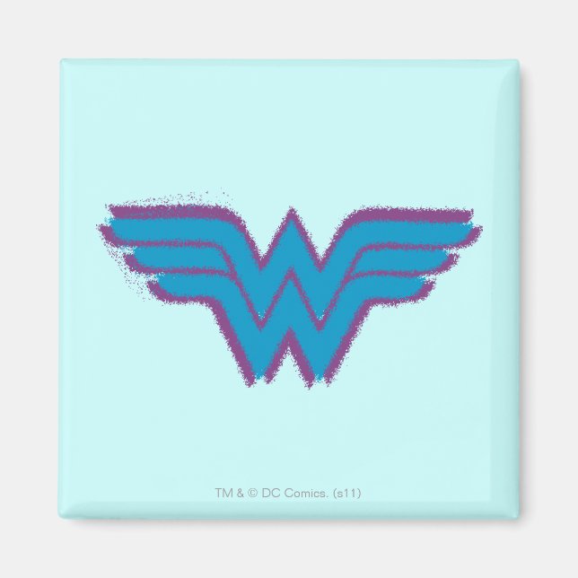 Imán Logo de Wonder Woman Spray Paint (Frente)