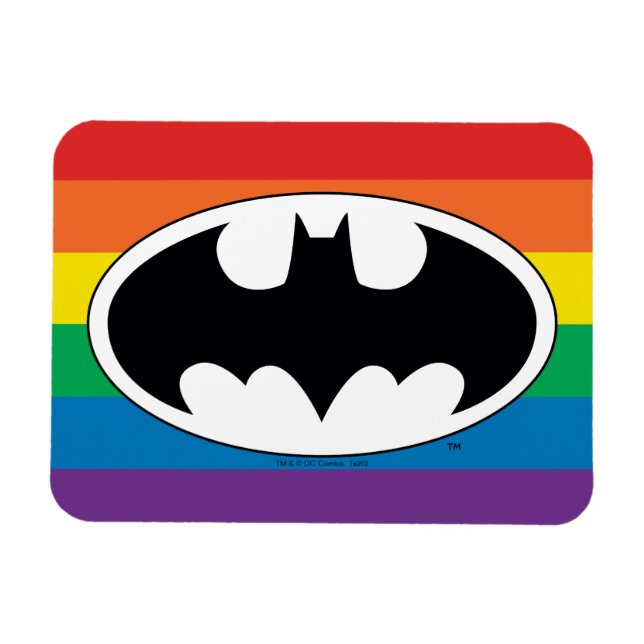 Imán Logo del arco iris de Batman (Horizontal)