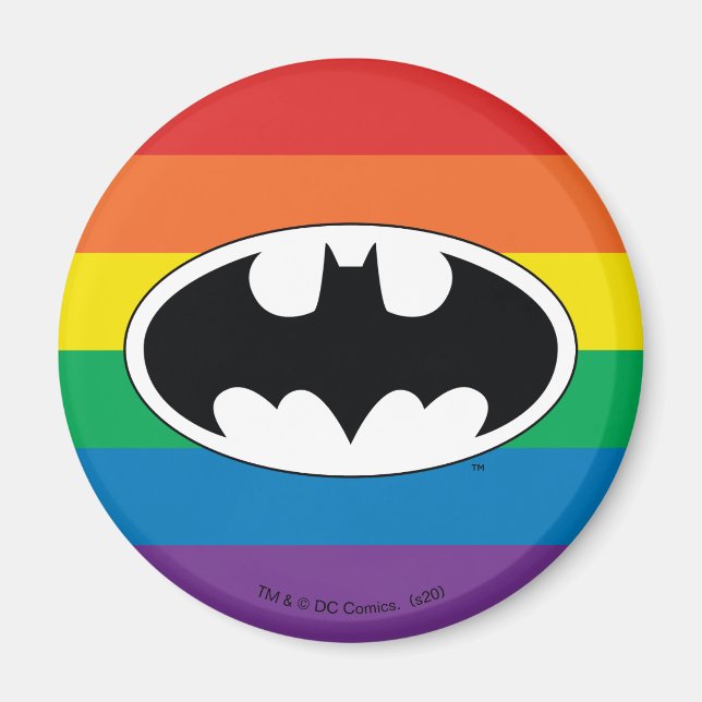 Imán Logo del arco iris de Batman (Frente)