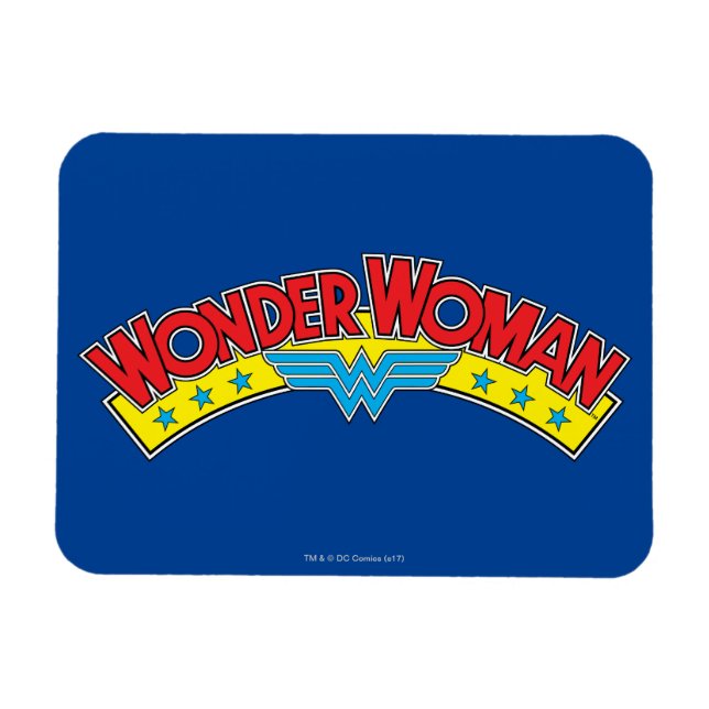 Imán Logo del cómic de 1987 de Wonder Woman (Horizontal)