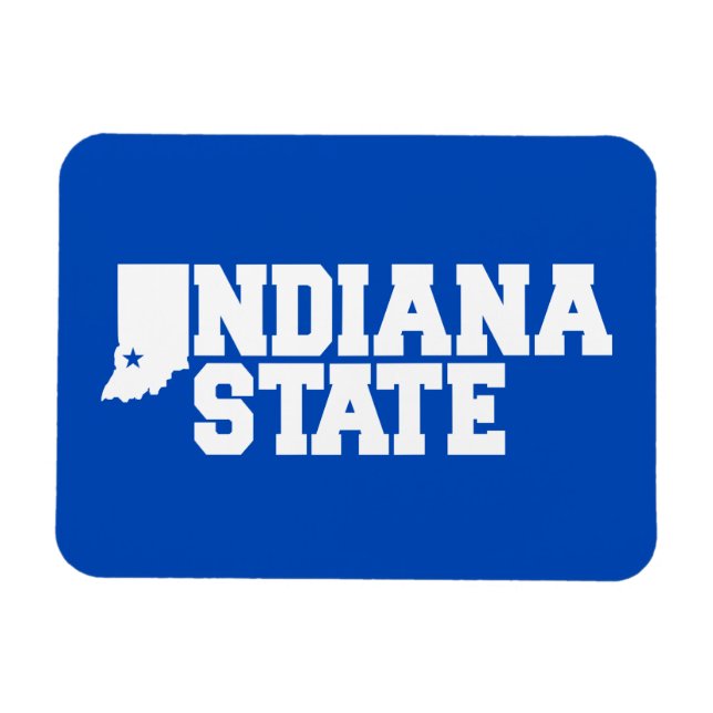 Imán Logo del estado de Indiana (Horizontal)