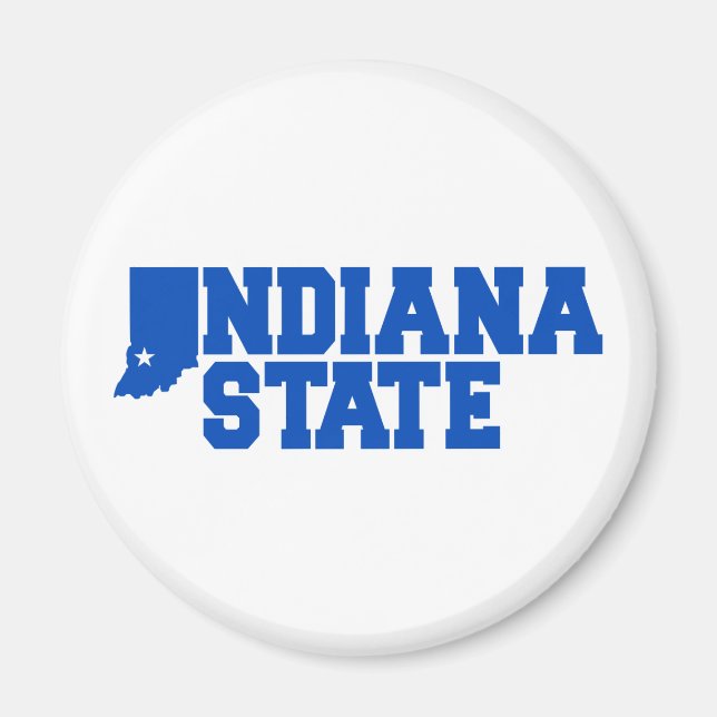 Imán Logo del estado de Indiana (Frente)