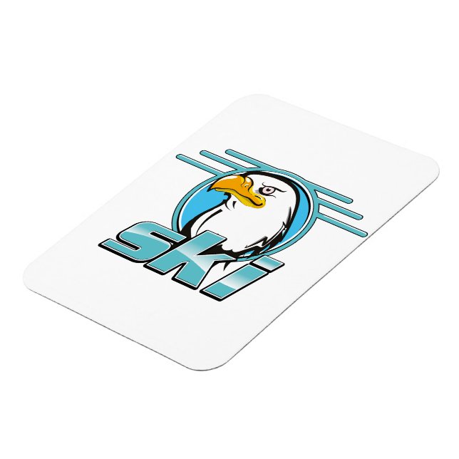 Imán Logo del Retro Golden Eagle Ski (Lado Izquierdo)