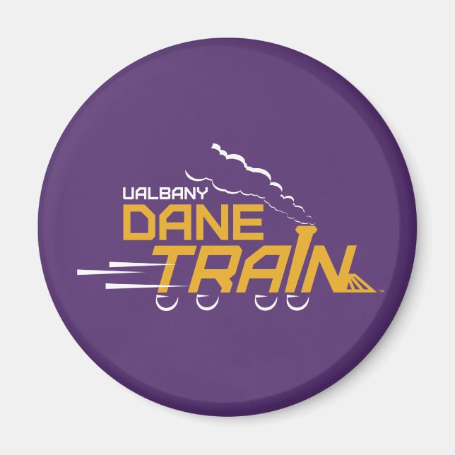 Imán Logo del Tren de Dane de la UAlbany (Frente)