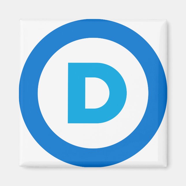 Imán Logo democrático (Frente)