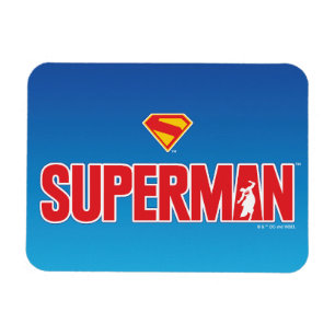 Imán Logo en negrita de Superman clásico