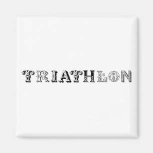 Imán Logo genial de Triatlón para todos los amantes del