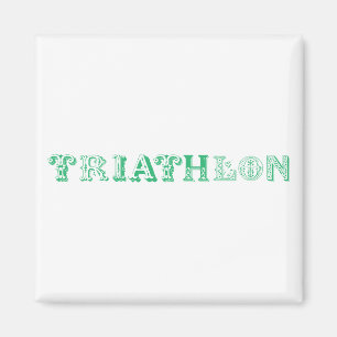 Imán Logo genial de Triatlón para todos los amantes del